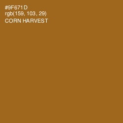 #9F671D - Corn Harvest Color Image